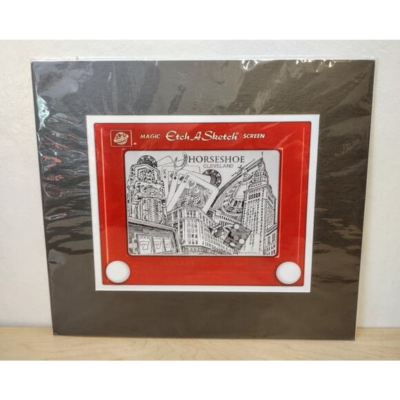 Cleveland Horseshoe Etch A Sketch Print Art - Picture 10 of 10